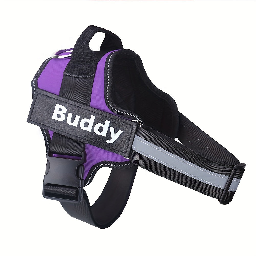 Personalized Dog Harness NO PULL Reflective Breathable Pet Harness Vest For Small Large Dog Outdoor Walk Training Accessories