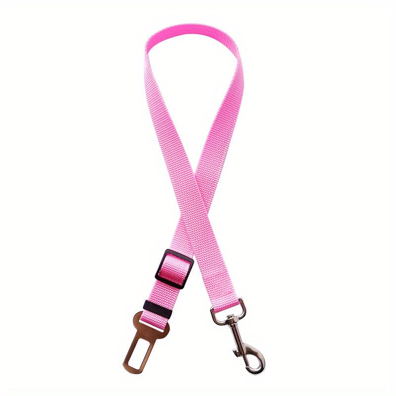 Retractable Dog Seat Belt for Safe Car Travel - Adjustable, Comfortable Harness and Leash - Ideal for Securing Pets on the Move