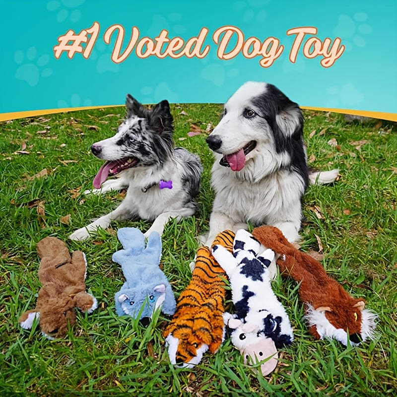 Amazing Pet Dog Squeaky Toys 5 Pack, Pet Toys Crinkle Dog Toy No Stuffing Animals Dog Plush Toy Dog Chew Toy For Large Dogs And Medium Dogs Squeeky Doggie Toys 5 Pack For Large Dogs Multi-Colored