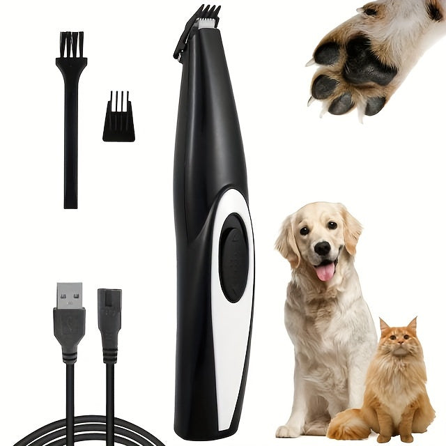 Pet Hair Clipper Dog Grooming Clipper Kit USB Rechargeable Dog Cat Shaver Clipper Cordless Electric Quiet Pet Grooming Tool