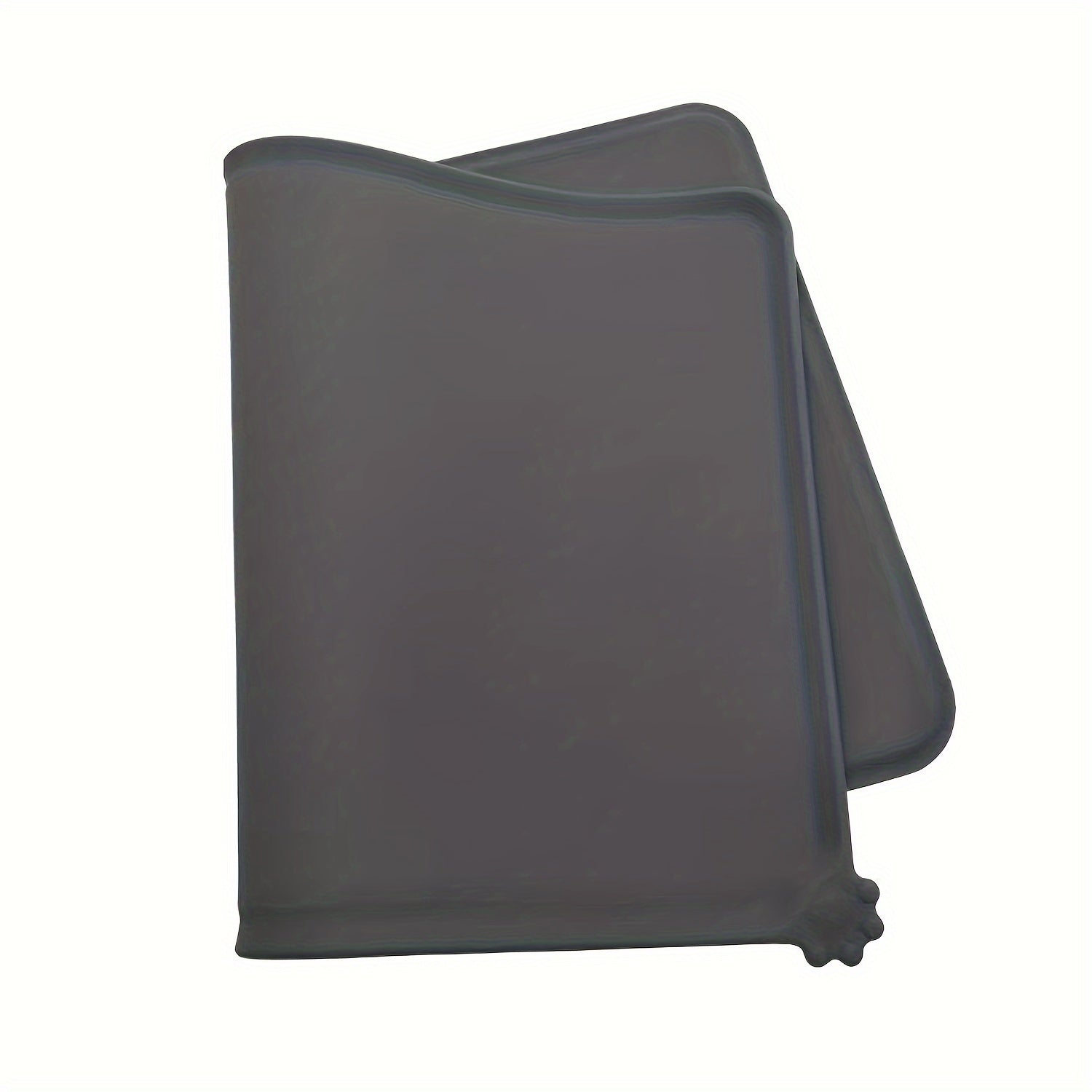 Waterproof Silicone Dog Bowl Mat, Non-Slip Leak Proof Pet Feeding Placemat With Raised Edges For Easy Clean Up