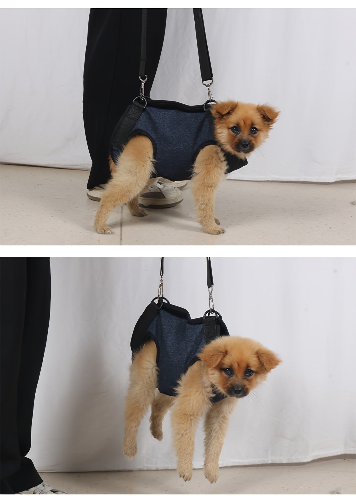 Dog Harness, Portable Dog Harness For Small Dogs, Hind Leg Support Pet Harness, Vest Adjustable Breathable Straps For Dog Walking, Without Battery