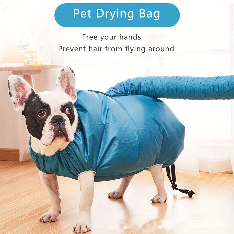 1pc Foldable Dog Blow Dry Bag, Quick Hair Dryer for Pet Grooming, No Power, Polyester, Battery Not Included