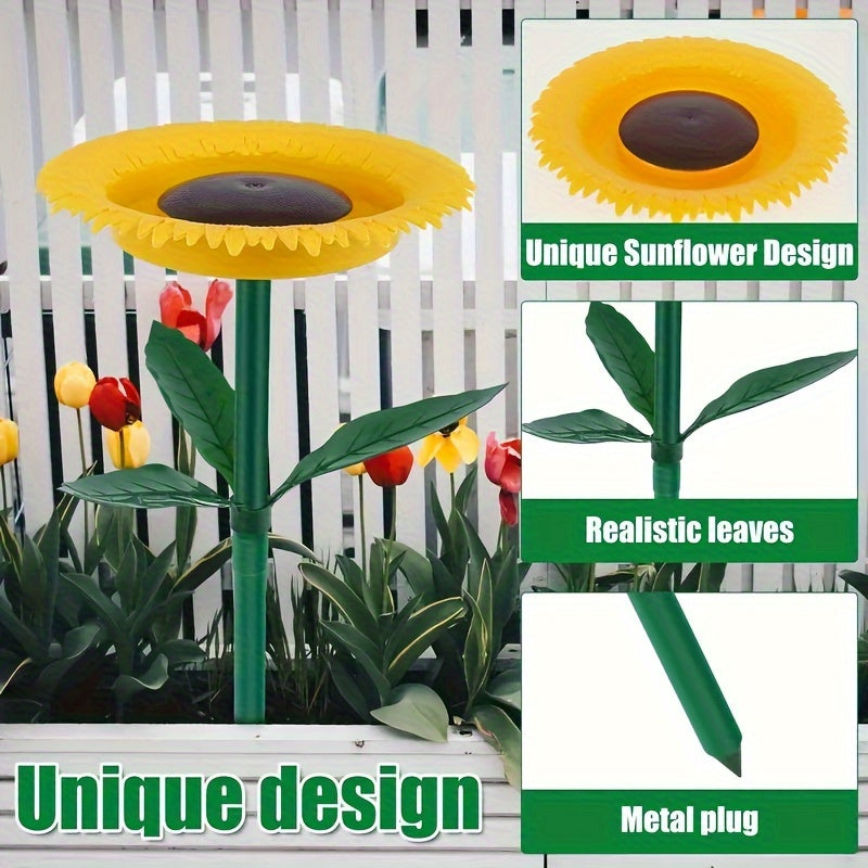 Sunflower Bird Feeder for Outdoor Garden - Durable PP Material, Perfect for Festive Yard Decor & Attracting Birds
