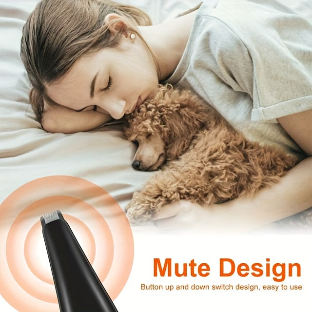 Pet Hair Clipper Dog Grooming Clipper Kit USB Rechargeable Dog Cat Shaver Clipper Cordless Electric Quiet Pet Grooming Tool