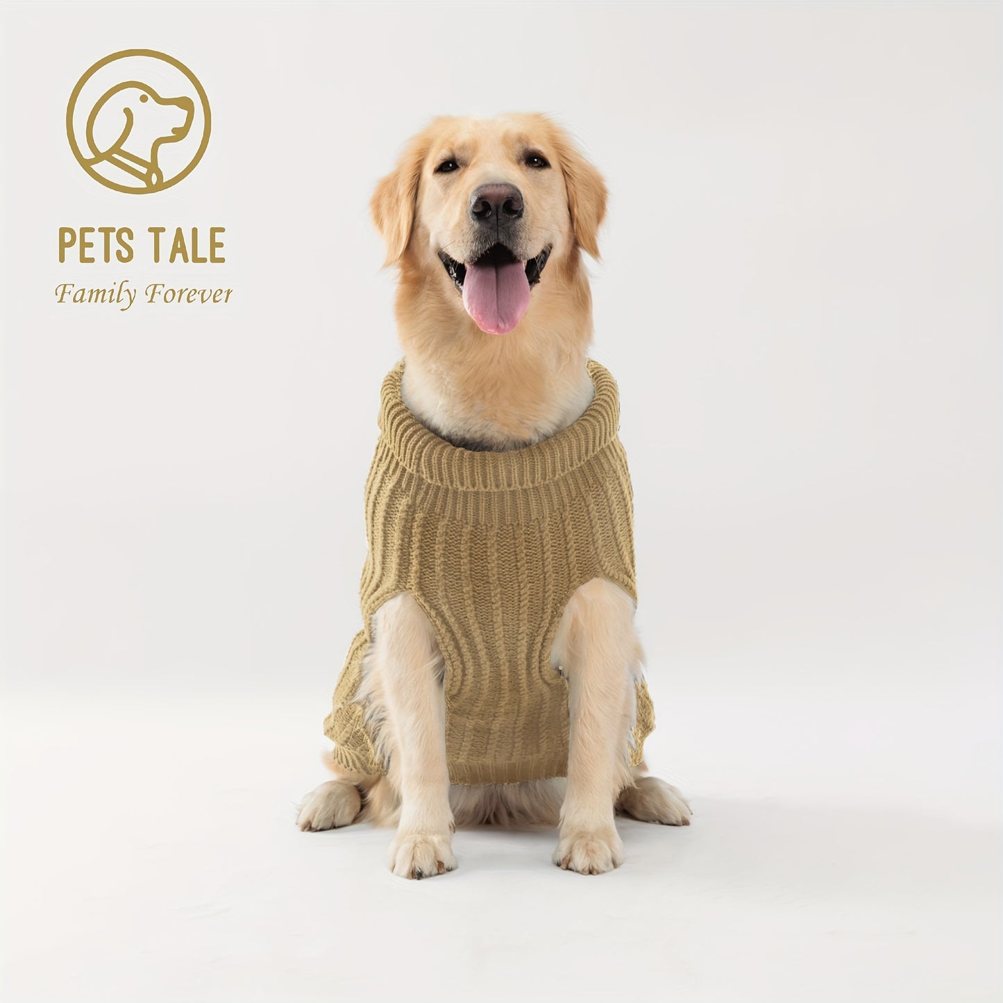 PETS TALE Dog Sweater Cable-Knit Pullover with Chain Detailing & Tag - Machine Washable Cozy Winter Sweater for Small, Medium & Large Breeds, Navy Blue, Dog Sweater for Small Dogs, Durable Petwear