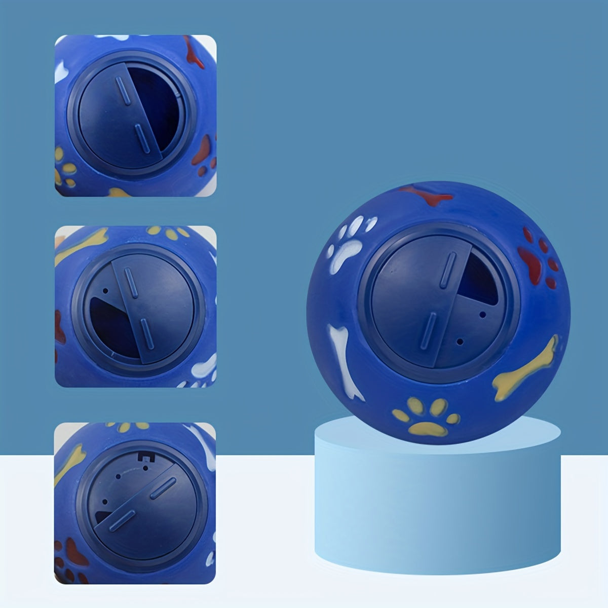 1pc Interactive Pet Toy Ball - Interactive Dog Chew Toy for Long-Lasting Fun, Leak Food Puzzle to Challenge and Engage, Intelligent Training Tool for Mental Stimulation - Essential Dog Toy Supplies for Pet Owners