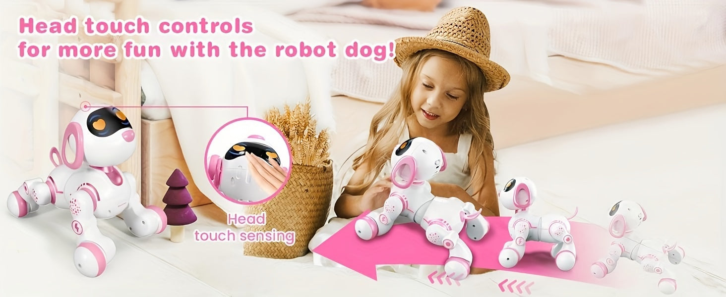 FUUY Robot Dog Toy for Kids, singing and dancing interactive companion pet Pet  toy dogs Gifts for boys and girls aged 3 4 5 6 years old