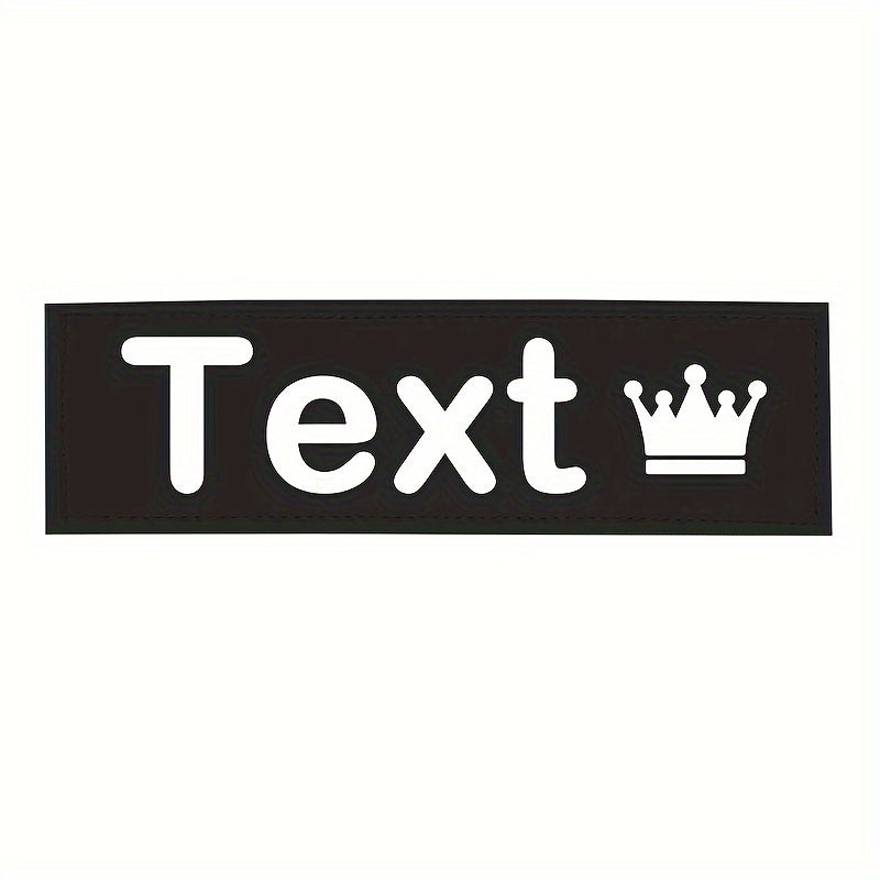 2 PCS/lot Personalized Dog Name ID Tag Pet Harness Custom Labels Removed Stickers ID Dog Chest Strap Vest Collar Patches