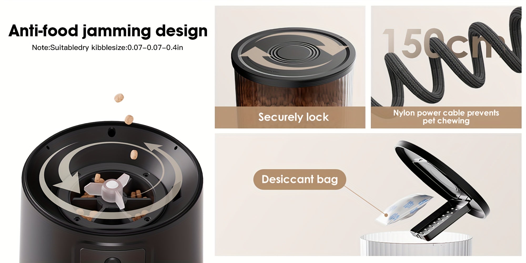 Automatic Feeding Device for 2 Cats, WiFi Cat Food Dispenser with APP for Remote Feeding, Timed Automatic Feeding Device for Dogs, Dual Tray Pet Feeding Device for Cats And Dogs