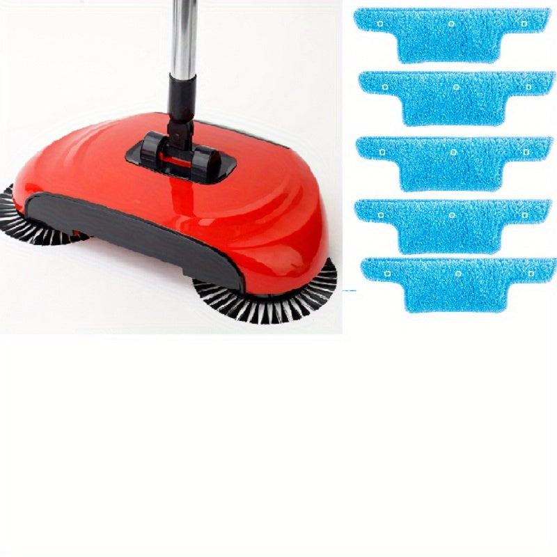 1set, 3 In 1 Multifunctional Hand Push Sweeper, Vacuum Cleaner, Hand Push Sweeping And Moping Machine, To Remove Garbage, Pet Hair And Dust, Dry And Wet Use, Suitable For Hardwood Ceramic Tiles, With 1/2/5/10 Cloth, Cleaning