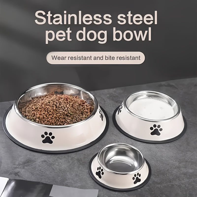 Premium Stainless Steel Pet Bowl - Non-Slip, Easy to Clean, Perfect for Dog And Cat Food And Water! Available In Three Sizes