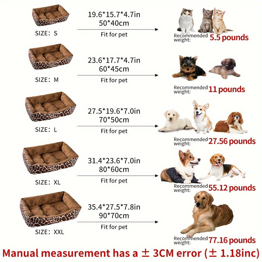 Luxury Orthopedic Pet Bed Sofa - Plush Comfy Nest for Large & Medium Dogs - Durable, Machine-Washable, Anti-Slip - Offers Cozy Sleep and Supreme Comfort for Year-Round Lounging