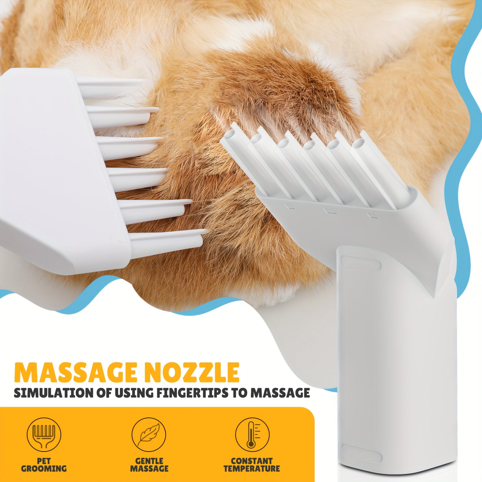 Dog Grooming Kit & Vacuum & Blow Dryer, Pet Grooming Vacuum with 6 Grooming Tools & Trimmer & Guide Combs, for Dog Cat And Other Animals