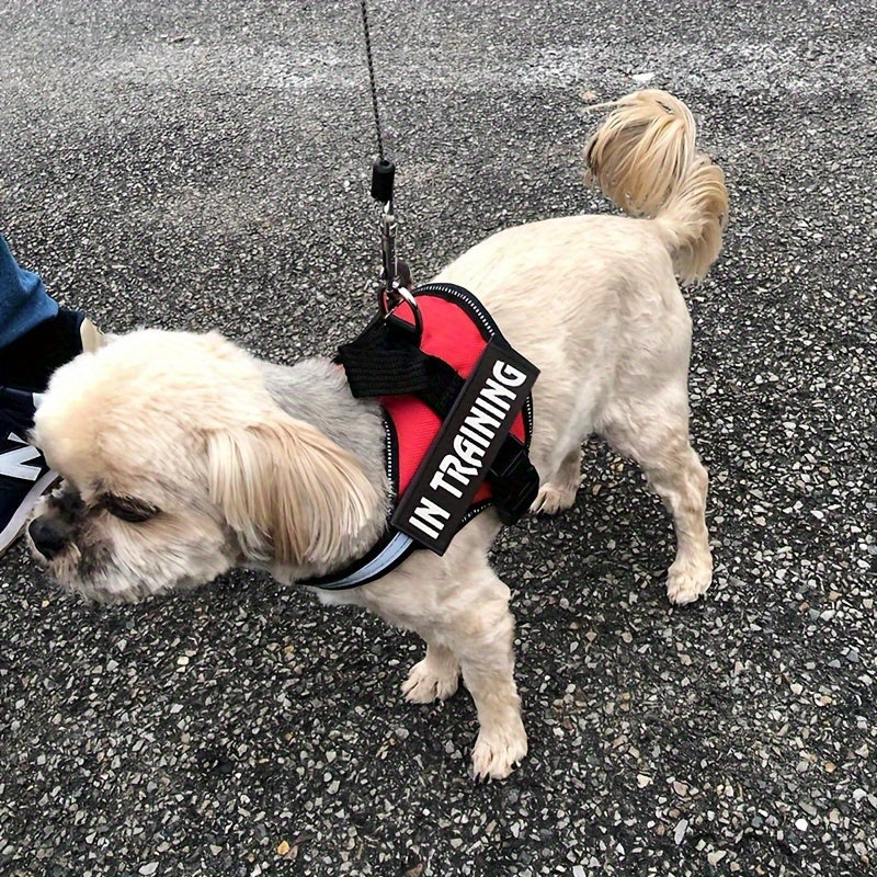 Dog Harness Adjustable Pet Vest Reflective No Pull Pet Harness With Breathable Mesh Easy Walk Pet Vest With Handle For Outdoor Walking