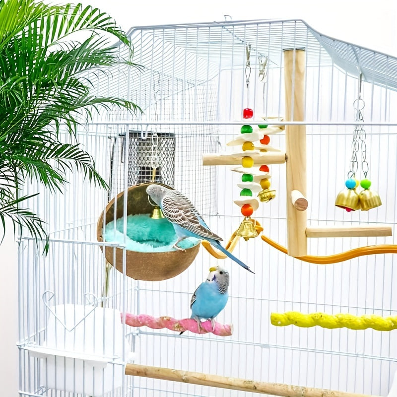 Natural Coconut Shell Bird Nest House