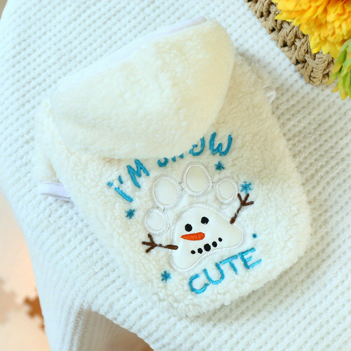 Cozy Fleece Christmas Dog Sweater - Festive Pet Apparel for Small Breeds, Warm & Comfortable Autumn/Winter Outfit