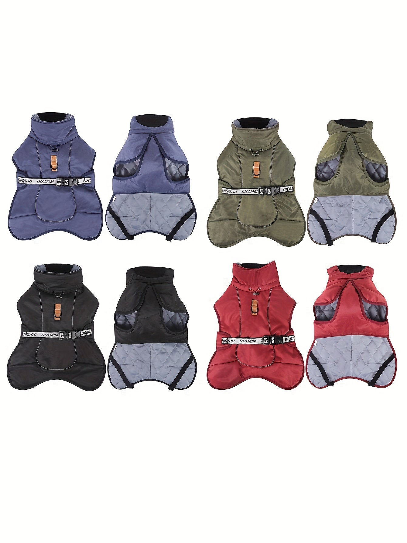 Cozy Fleece-Lined Dog Cloak - Warm Autumn & Winter Pet Apparel for Medium to Large Breeds, Non-Waterproof