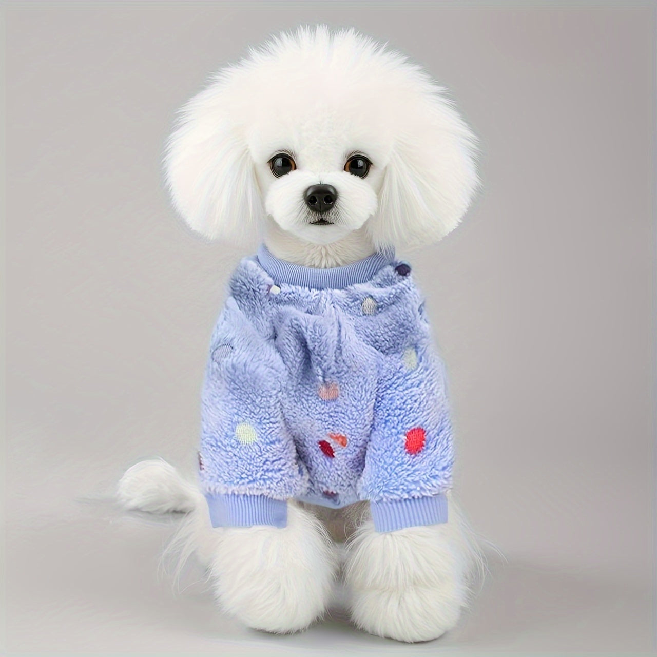 Extra Small Dog Pajamas, Soft & Stretchy 4 Legs Dog Sweater Jumpsuit, Cute Fall Winter Dog Onesies Pet Apparel Outfits for Chihuahua Yorkie
