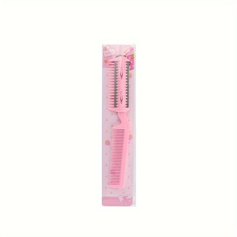 1Pc Dual-Head Pet Grooming Comb - Effortless Hair Removal & Trimming - Safe Razor Blades for Dogs & Cats - Premium Cleaning Beauty Tool for Professional Hairdressing