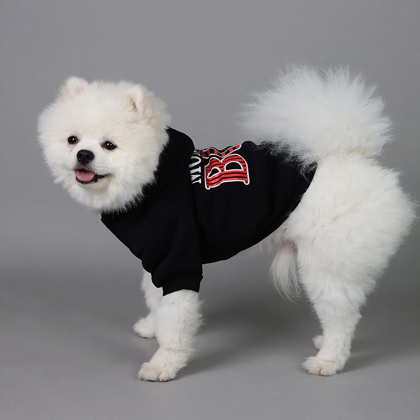 Pet Hoodie For Small & Medium Dogs, "Mommy's Boy" Pattern Dog Hoodie, Winter Pet Apparel
