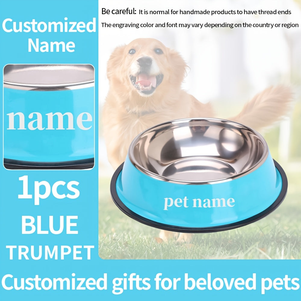 Pawfect Pets Stainless Steel Pet Bowl - Durable, Non-Slip, Spill-Proof, and Easy-to-Clean Dog & Cat Feeder for Food and Water - Personalized Memorial Gift with Custom Engraving for Pet Lovers