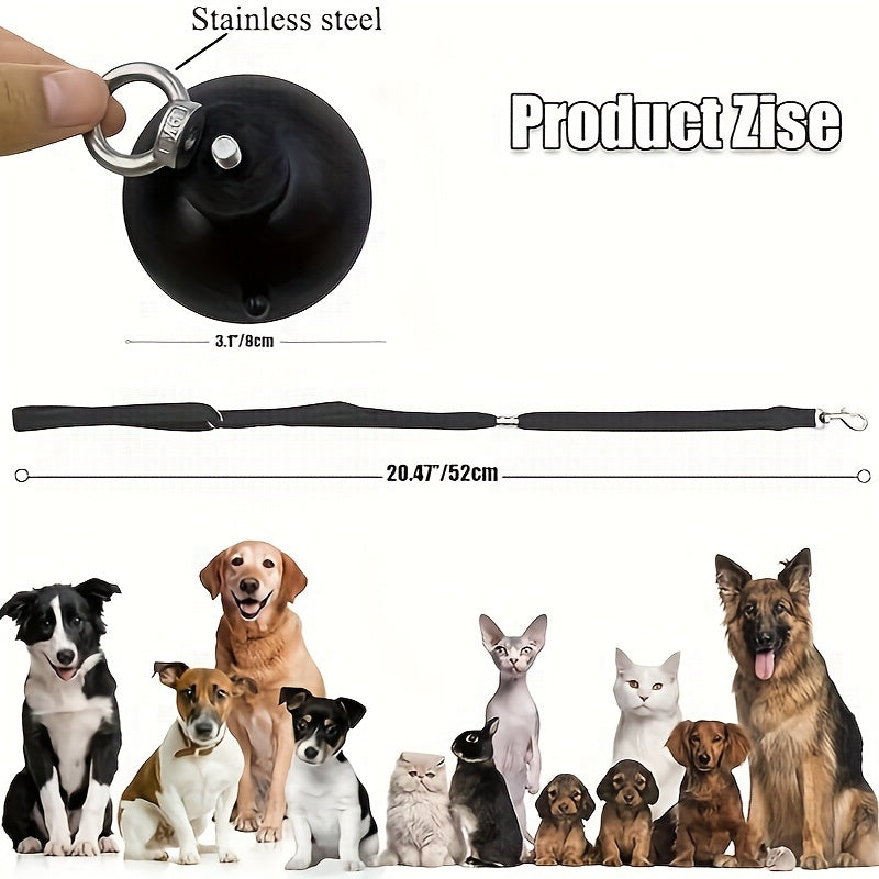 A Set of Suction Cup Restraints for Dog Bathing, Designed for Grooming Tubs to Secure Pets During Baths - Suitable for Cats And Dogs of All Sizes.