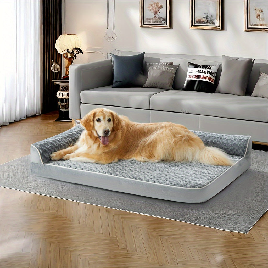 Orthopedic Dog Beds for Large Dogs, Extra Large Waterproof Dog Bed with Removable Washable Cover, Egg Crate Foam Pet Bed, XL Dog Crate Bed, dog beds large sized dog, large dog bed, large dog bed, dog beds for large dogs