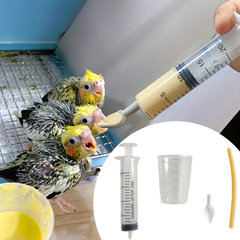 4pcs Bird Feeding Needle, Parrot With Scale Needle Feeder, For Young Birds, Bird Eating Auxiliary Tool, Bird Artificial Feeding Utensils