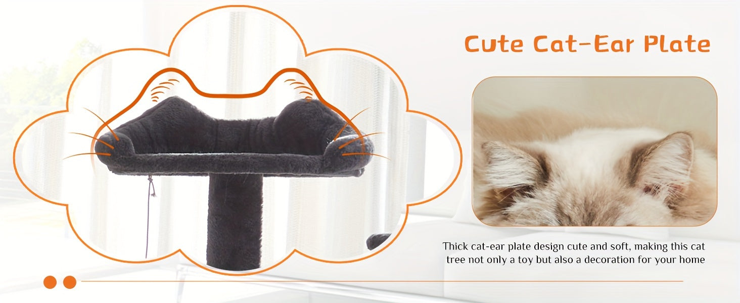 Sweetcrispy Cat Tree, Indoor Cats Tower Tree