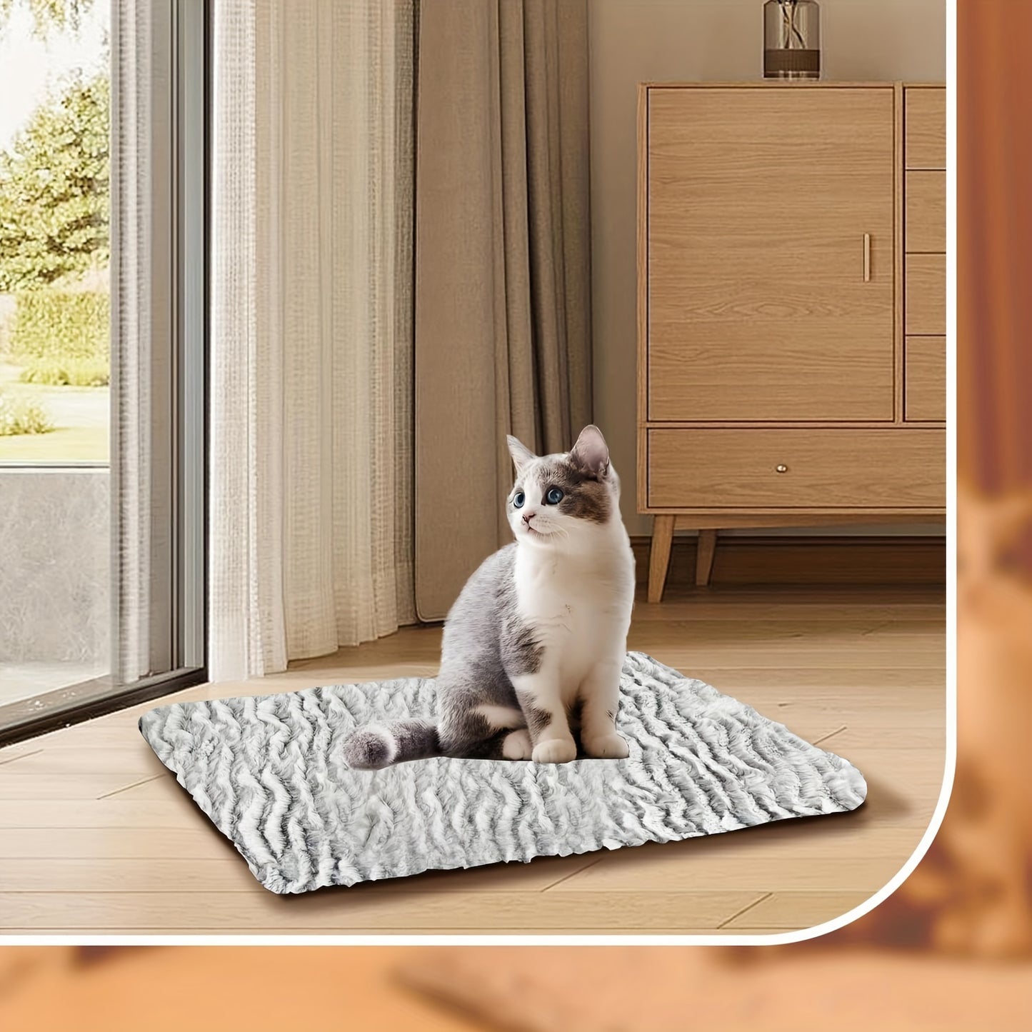 Self Heating Dog Cat Pad Self Warming Cat Bed Thermal Dog Cat Mat For Outdoor And Indoor Large Kittens Small Puppy Pets