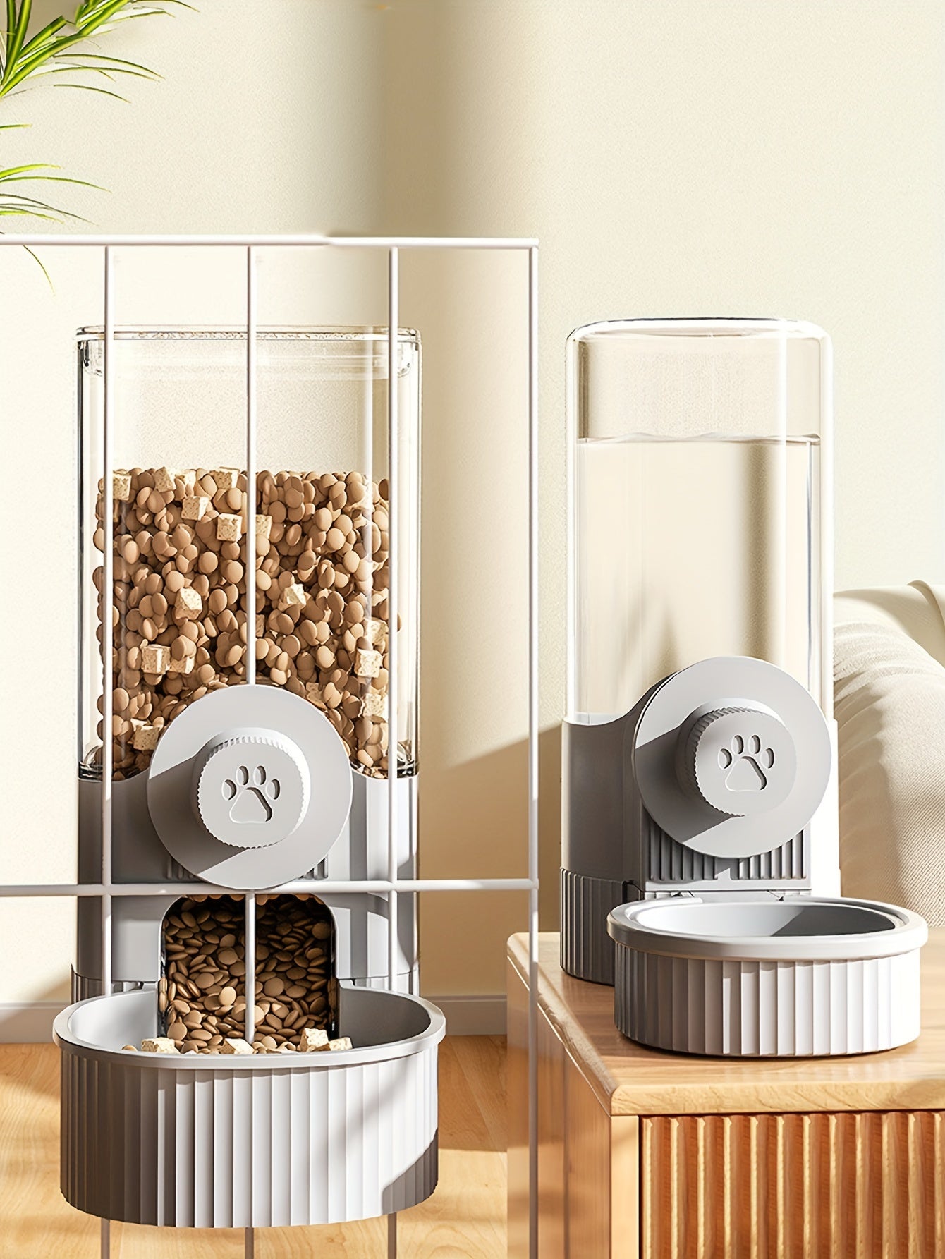 40.58oz Large Capacity Hanging Pet Feeder and Water Dispenser, Suitable for Rabbits, Cats, Dogs, and Other Pets