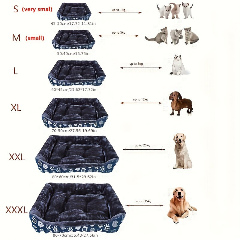 1pc Cozy Pet Bed, Plush Polyester Fiber Dog Nest, Non-Assembled, Warm Thick Pad for Medium Dogs, Comfortable Sleeping Kennel for Golden Retrievers and Small Breeds