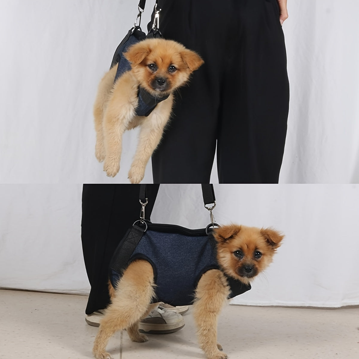 Dog Harness, Portable Dog Harness For Small Dogs, Hind Leg Support Pet Harness, Vest Adjustable Breathable Straps For Dog Walking, Without Battery