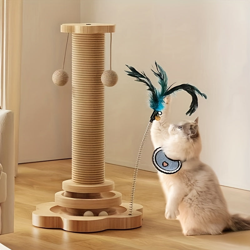 Durable Sisal Cat Scratching Post & Climbing Tower