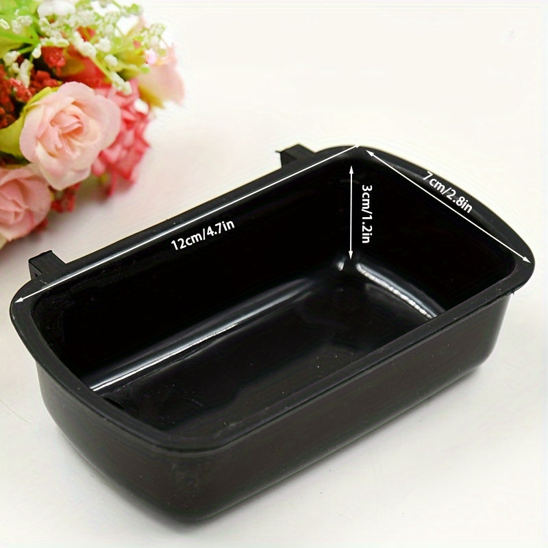 1pc Deluxe Multi-Purpose Small Animal Feeding Bowl - Durable, Easy-to-Clean, BPA-Free Plastic Pet Food Dish for Hamsters, Squirrels, Gerbils, Birds - Convenient Cage Accessory for Snacks and Meals with Non-Slip Base