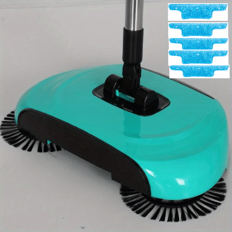 1set, 3 In 1 Multifunctional Hand Push Sweeper, Vacuum Cleaner, Hand Push Sweeping And Moping Machine, To Remove Garbage, Pet Hair And Dust, Dry And Wet Use, Suitable For Hardwood Ceramic Tiles, With 1/2/5/10 Cloth, Cleaning