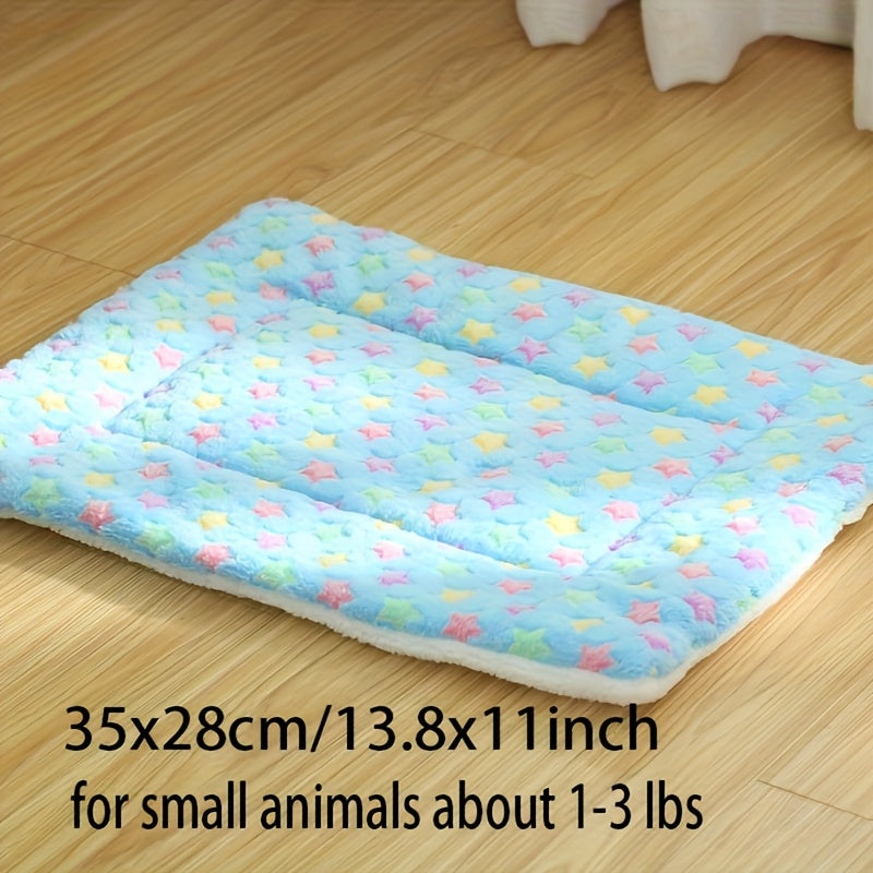 3pcs Pet Bed Set, Non-Skid Bottom, Polyester Fiber Fill, Soft Plush Cat Mat for Small Cats and Dogs, Cozy Pet Cushions for Indoor Use