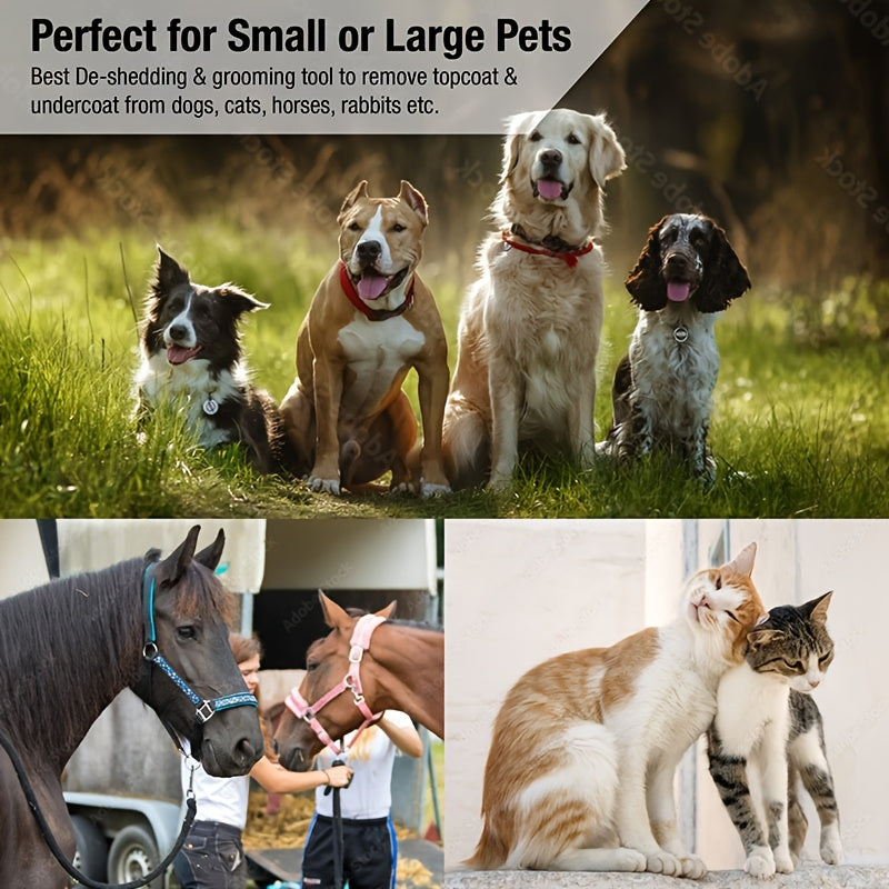 PetPro Stainless Steel & Plastic Dog Grooming Brush Set