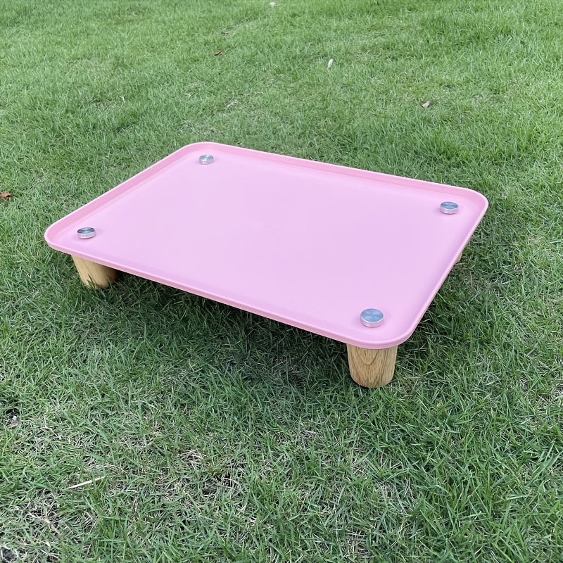 Large Diameter Dog & Cat Bowl Mat with Elevated Neck Support - Leak-Proof Pet Food Tray, Durable Polyester Multi-Functional Feeding Mat for Cats & Small Dogs, Easy-Clean Design for Indoor/Outdoor Use, Pet Food Tray, Indoor Pe