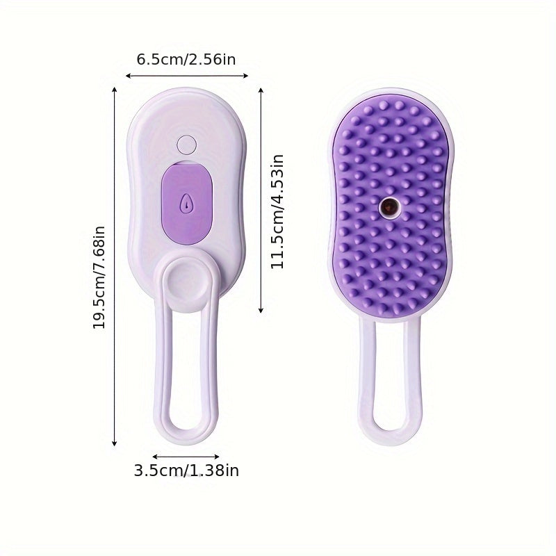 No-rinse cleaning brush for pets, steam fluff removal massage comb, pet bath brush, pet automatic hair removal spray and anti-static massage comb for dog and cat grooming