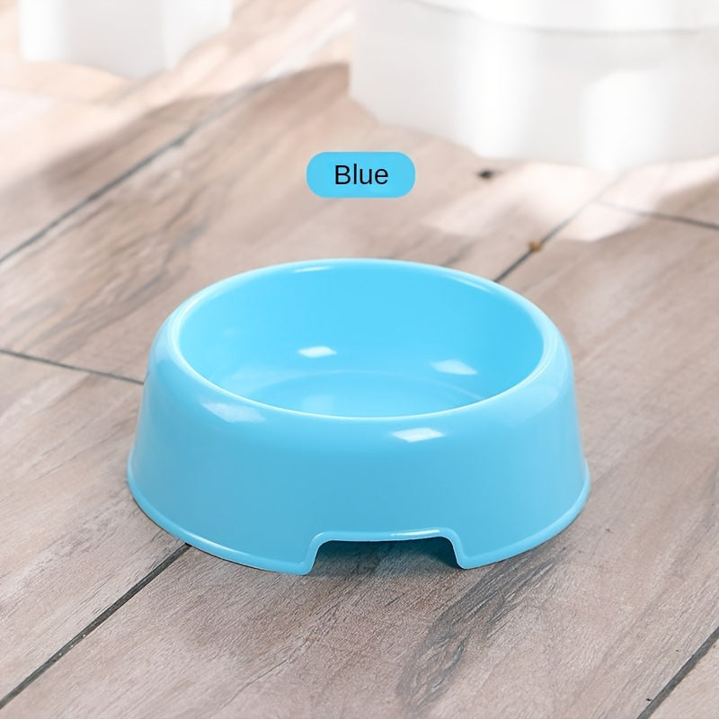 Stackable Plastic Cat and Small Dog Bowls - Pet Feeding/Water Bowls for Cats and Chihuahuas - Classic American Style Pet Food Dish - Set of Multiple Basic Animal Feeders