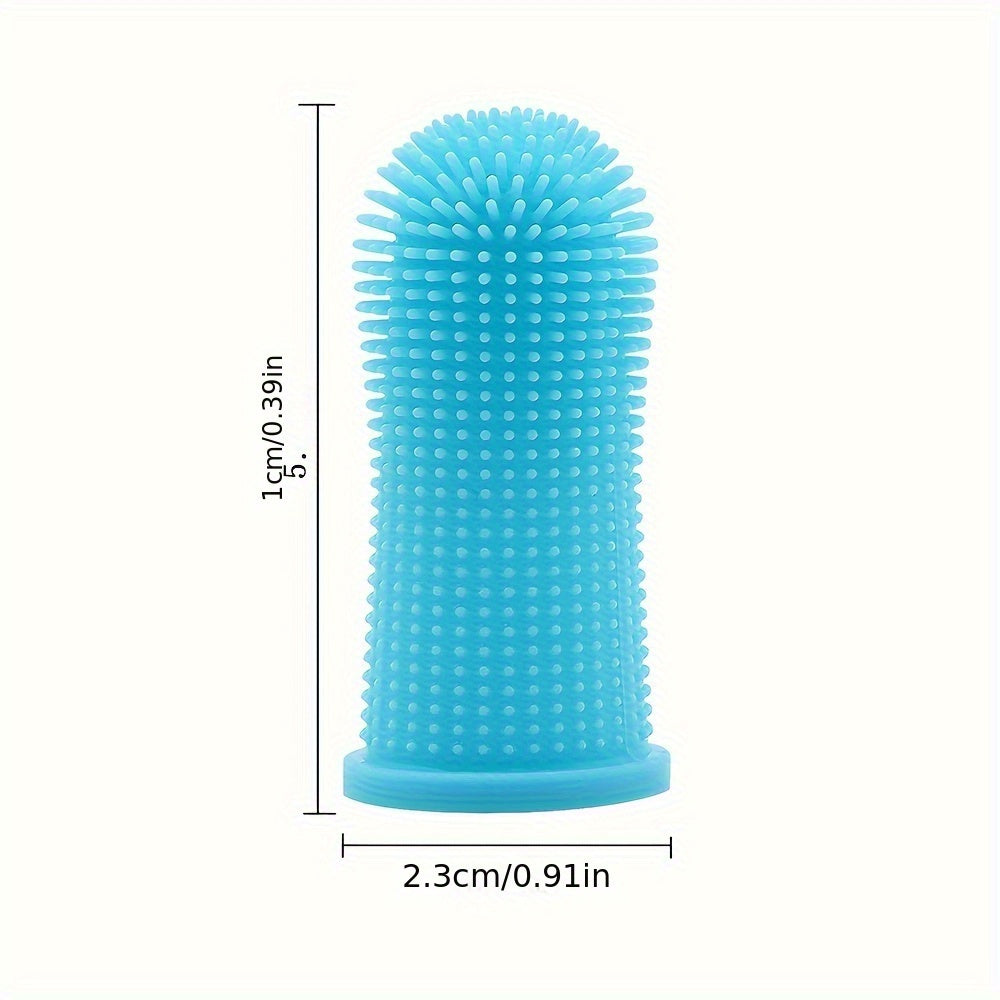 Dog Toothbrush, 360º Dog Tooth Brushing Kit, Cat Toothbrush, Dog Teeth Cleaning, Dog Finger Toothbrush, Dog Tooth Brush for Small & Large Pets, 2-Pack