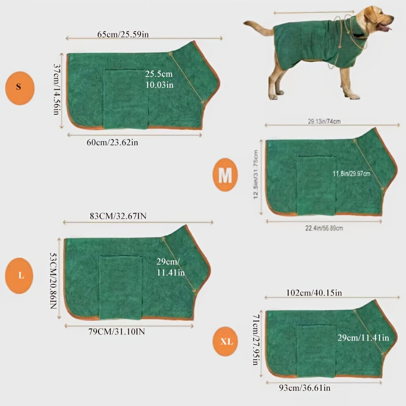 Super Absorbent Quick-Dry Dog Drying Coat