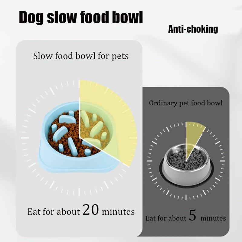 Slow Feeder Dog Bowl 3-Pack Set - Non-Slip Durable Bowls for Small Medium Large Dogs, Anti-Choking Puzzle Design, Easy to Clean Pet Feeding Dishes for Better Digestion & Mental Stimulation