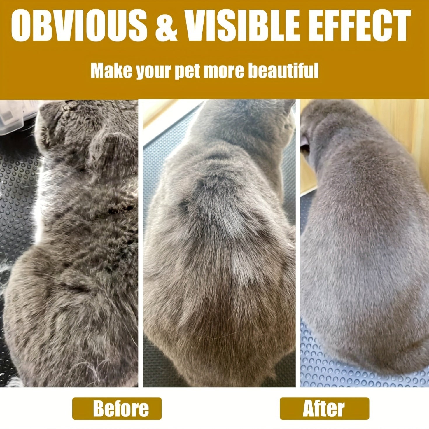 Steam Brush for Cats And Dogs - 3 in 1 Pet Grooming Tool with Release Button, Spray, Hair Removal
