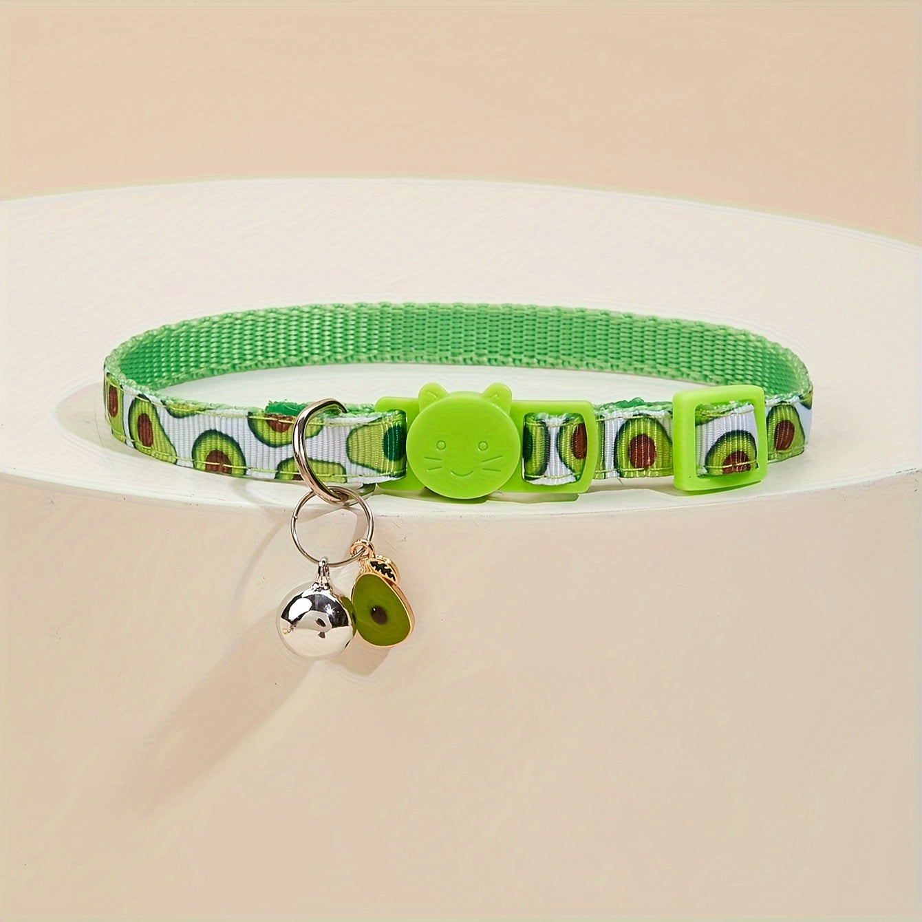 Breakaway Cat Collar With Bell, Colorful Fruit Pattern Adjustable Length Pet Collar For Cat Kitten Dog Puppy