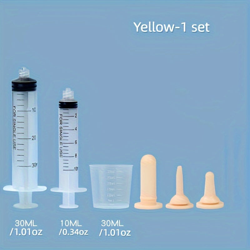 Complete Youngsters Kitten Nursing Kit - Soft Silicone Pet Feeding Bottle & Syringes with Measurement Markings, Includes Spare Soothing Items & Washcloth - Ideal for Cats