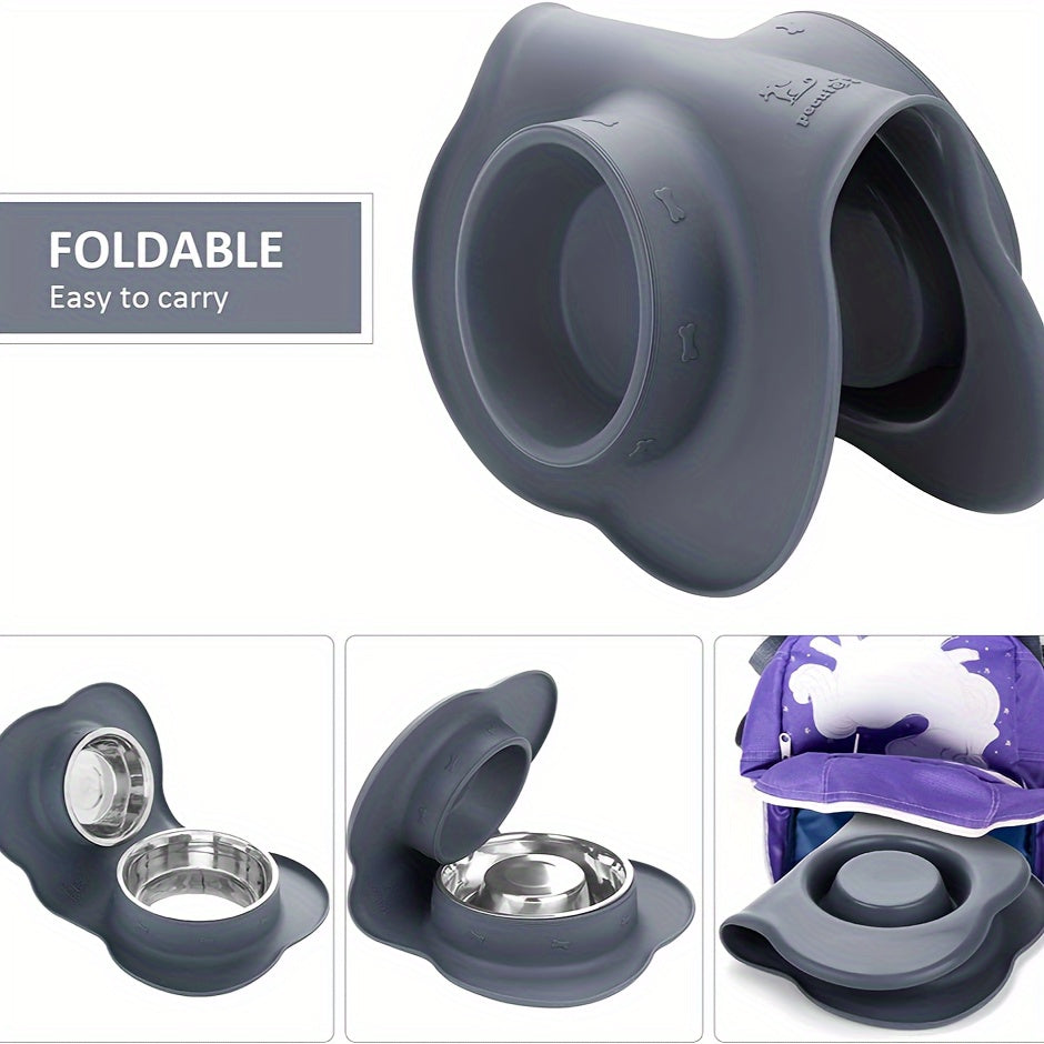 2-in-1 Dog Feeding & Watering Station