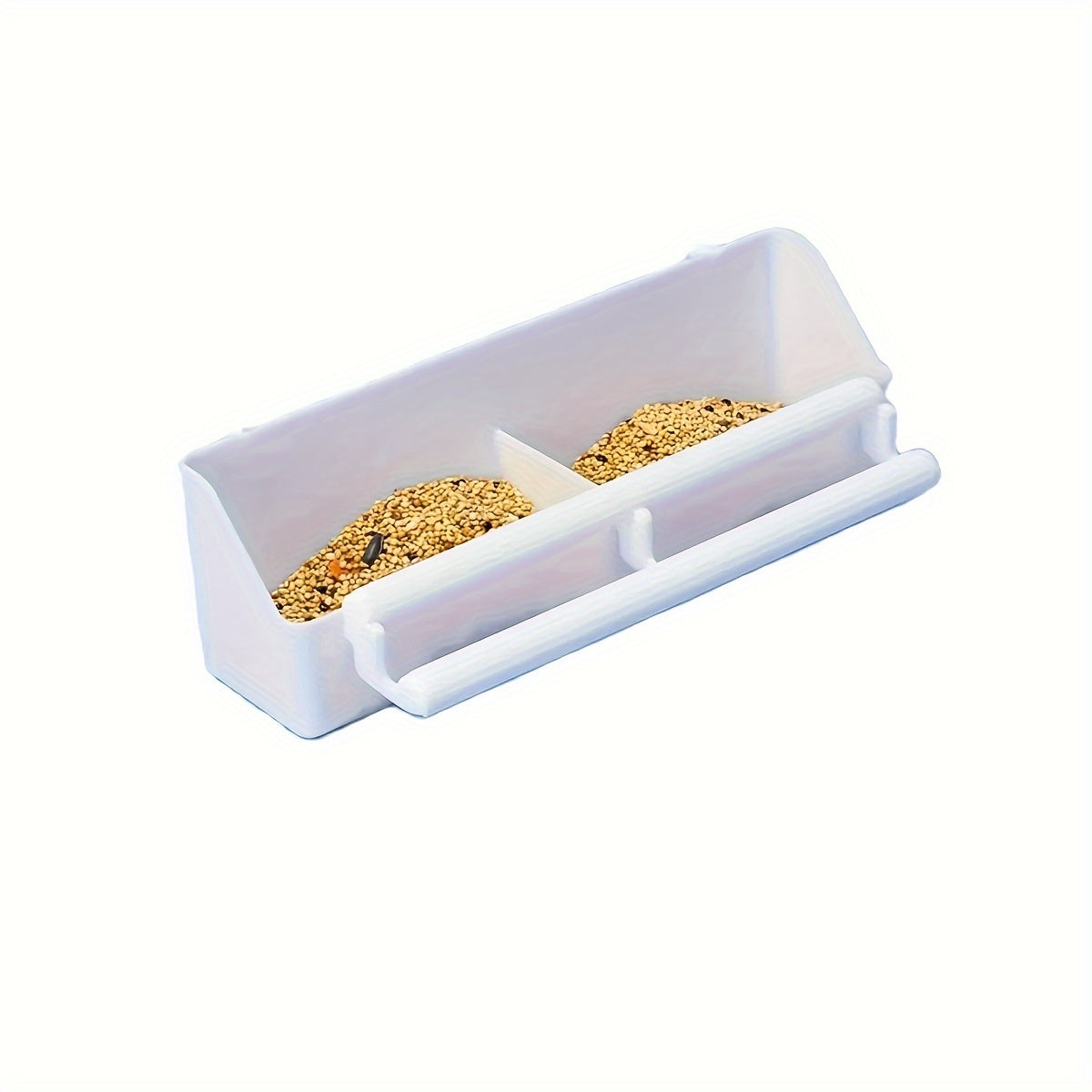 Durable ABS Parrot Feeder - Hanging Food & Water Bowl for Birds, Quail, and Parakeets - Cage-Mounted Pet Feeding Cup